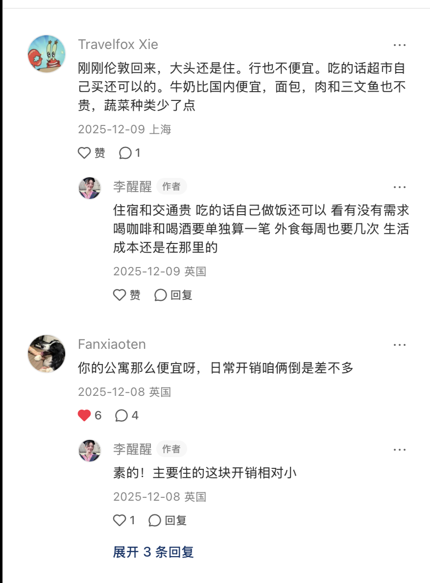 生活费内容评论讨论